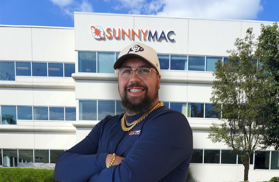 orlando standing in front of sunnymac building