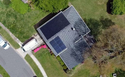 ariel view of panels